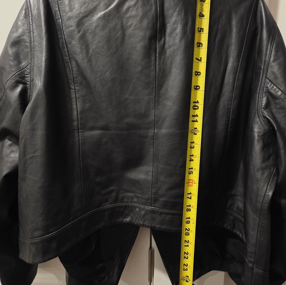 Able Maha Black Leather Jacket 2X - Picture 11 of 15